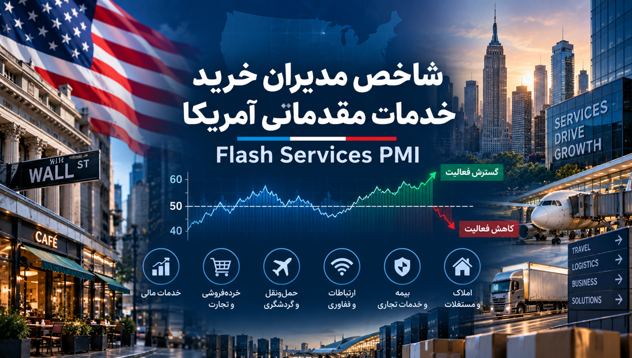 شاخص مدیران خرید خدمات مقدماتی آمریکا چیست؟ بررسی Flash Services PMI و تأثیر آن بر دلار، طلا و فارکس
