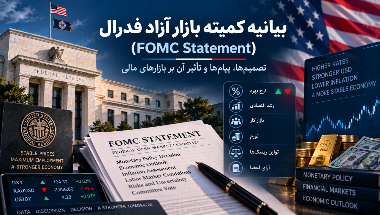 بیانیه کمیته بازار آزاد فدرال چیست؟ بررسی FOMC Statement و تأثیر آن بر دلار، طلا و فارکس